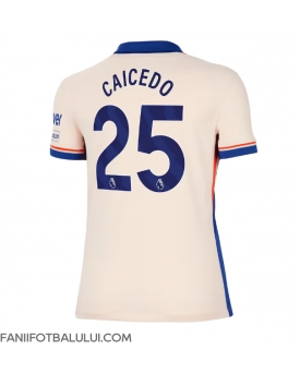 Chelsea Moises Caicedo #25 Tricou Fotbal Replică 2024-25 Femei Deplasare